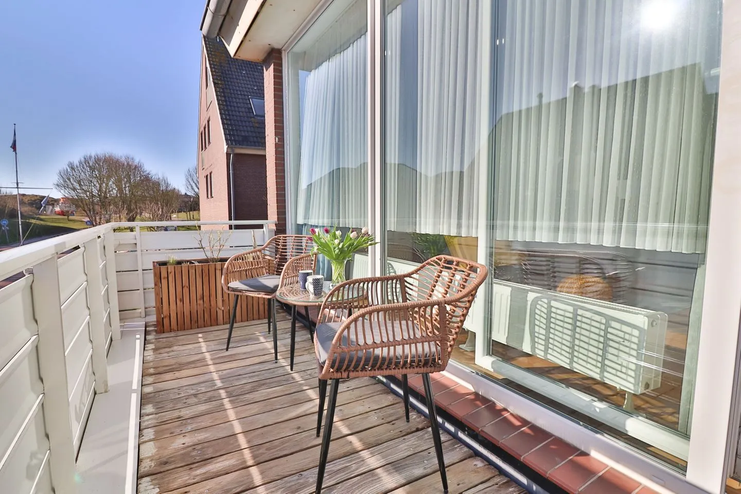 Strandleben Langeoog - Balkon