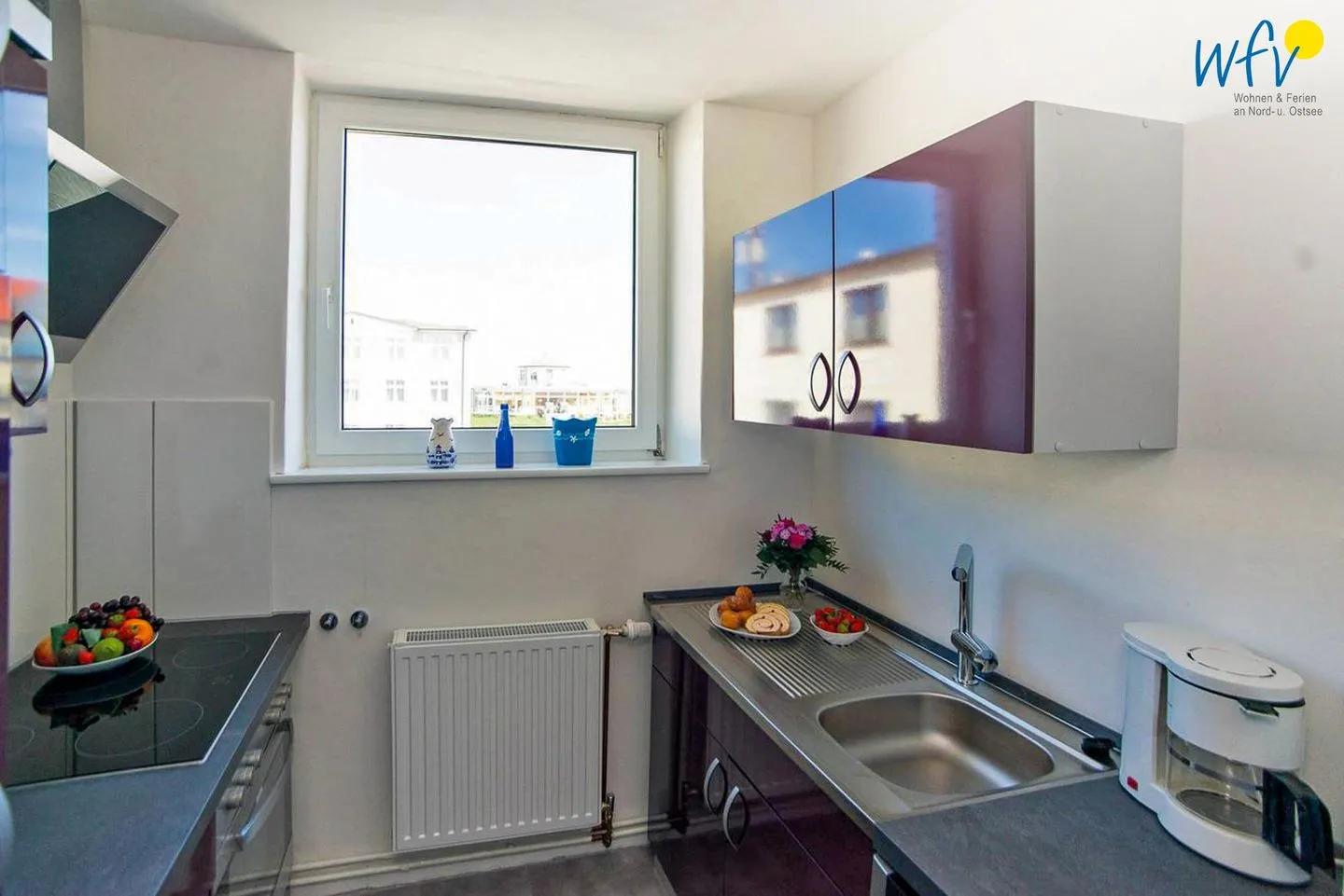 Haus Seeluft Ferienwohnung 48 Wangerooge - Küche / Küchenzeile