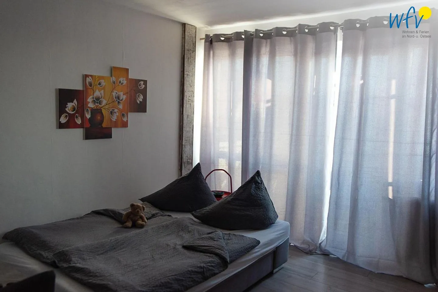 Haus Seeluft Ferienwohnung 48 Wangerooge - Schlafmöglichkeiten im Wohnzimmer