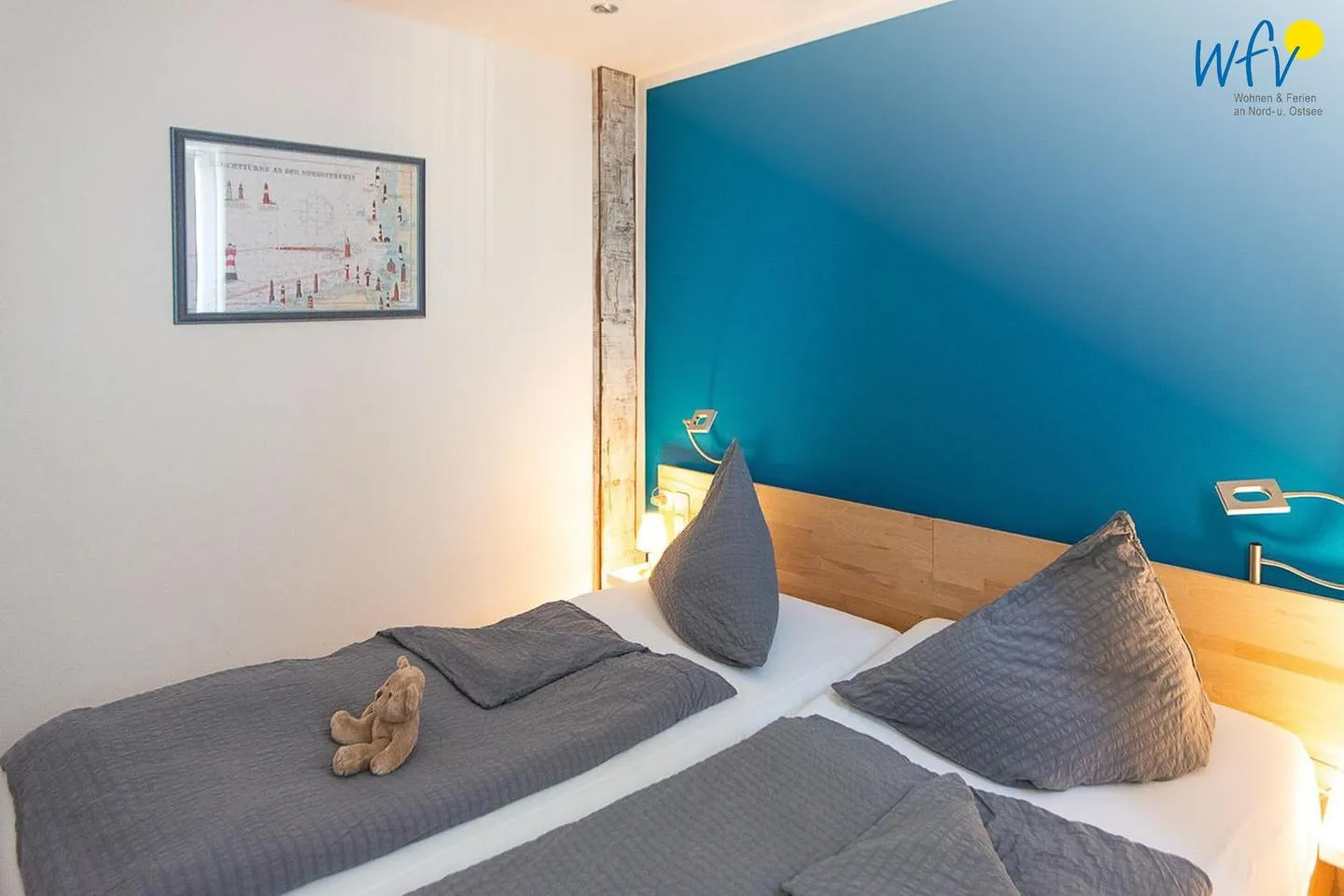Haus Seeluft Ferienwohnung 48 Wangerooge - Schlafzimmer
