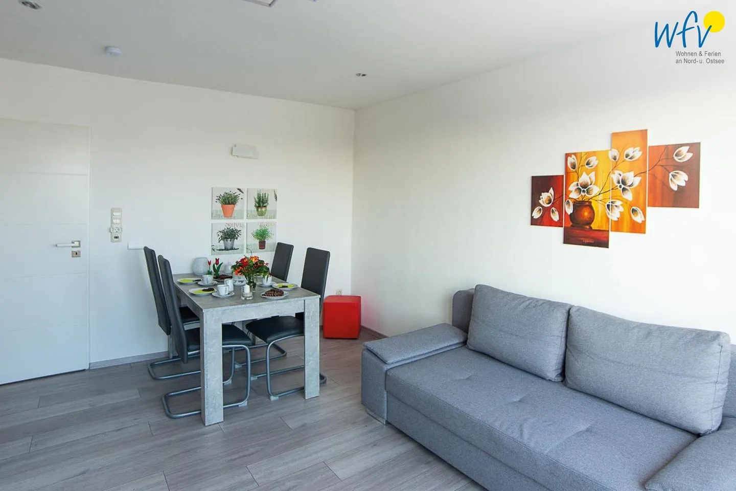 Haus Seeluft Ferienwohnung 48 Wangerooge - Wohnzimmer