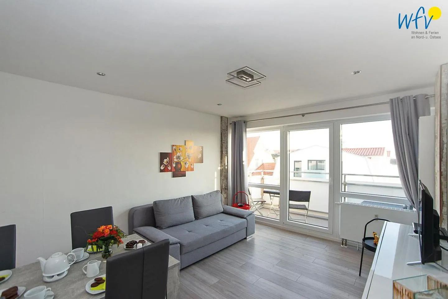 Haus Seeluft Ferienwohnung 48 Wangerooge - Wohnzimmer