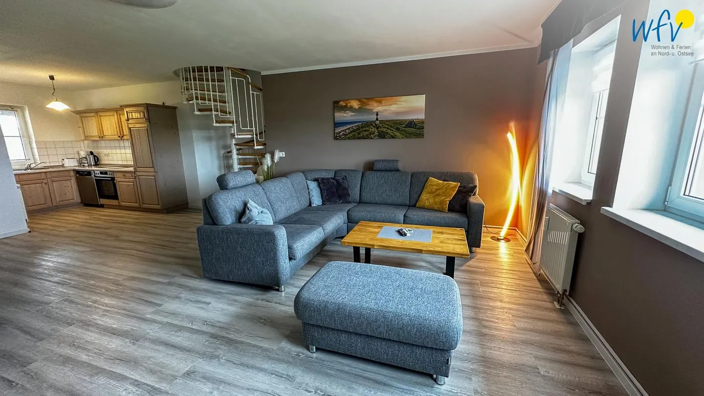 Haus Windland Ferienwohnung 10 Rügen - Dranske - Wohnzimmer