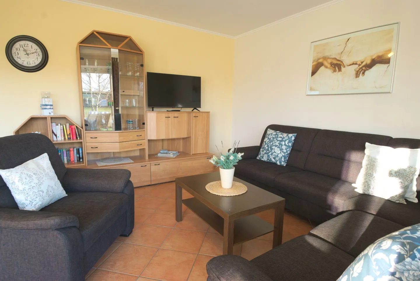 Ferienhaus Schott Norddeich - Wohnzimmer