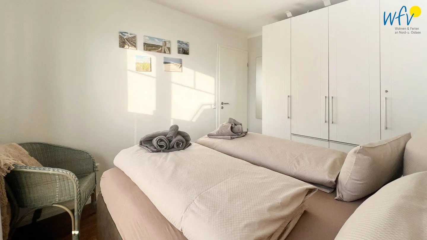 Haus Anna See Ferienwohnung Südperle Wangerooge - Schlafzimmer