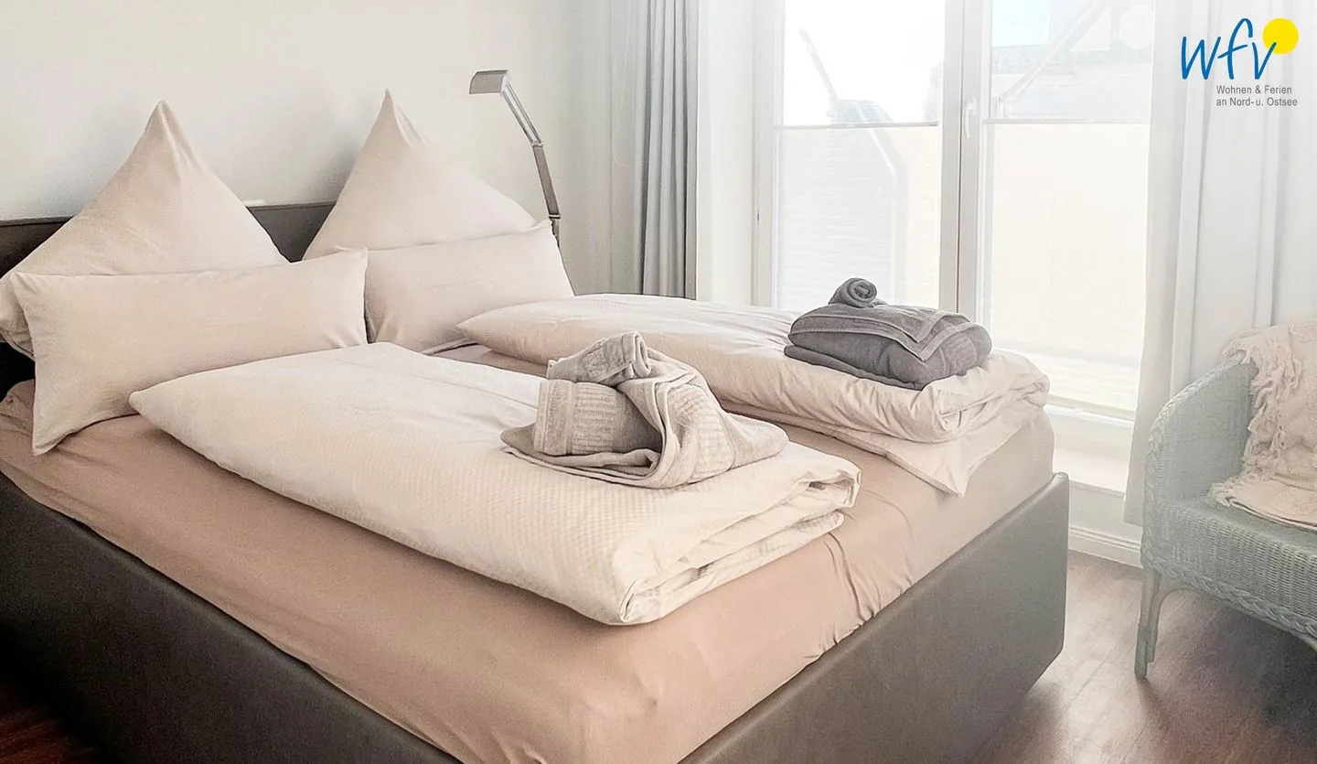Haus Anna See Ferienwohnung Südperle Wangerooge - Schlafzimmer