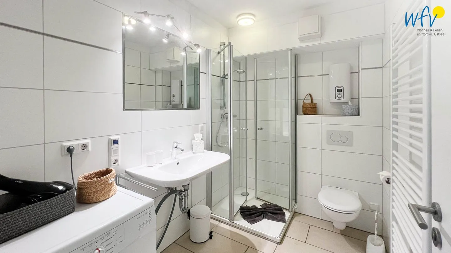 Haus Anna See Ferienwohnung Südperle Wangerooge - Badezimmer