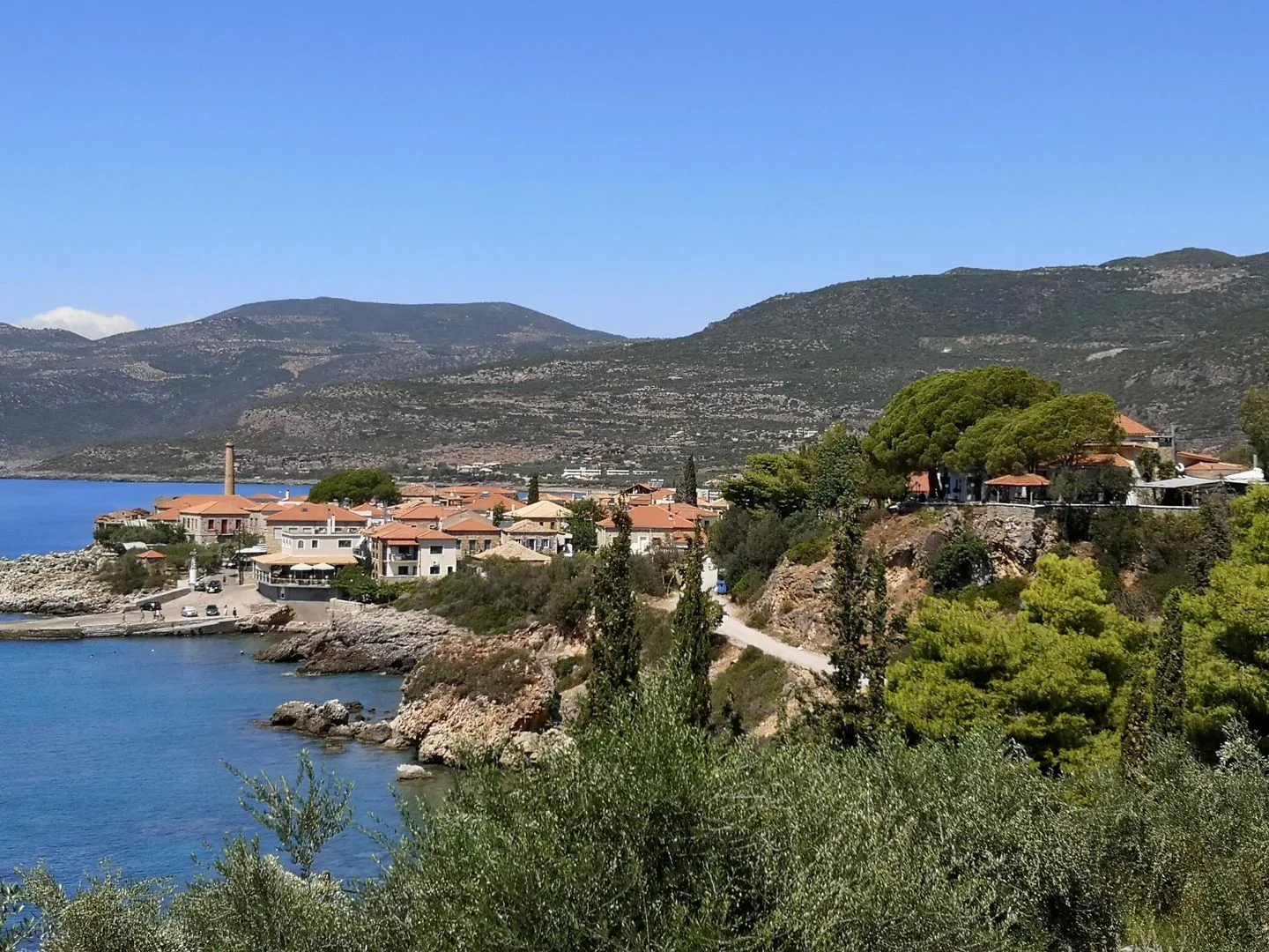 View of Kardamili on the Messenian Gulf