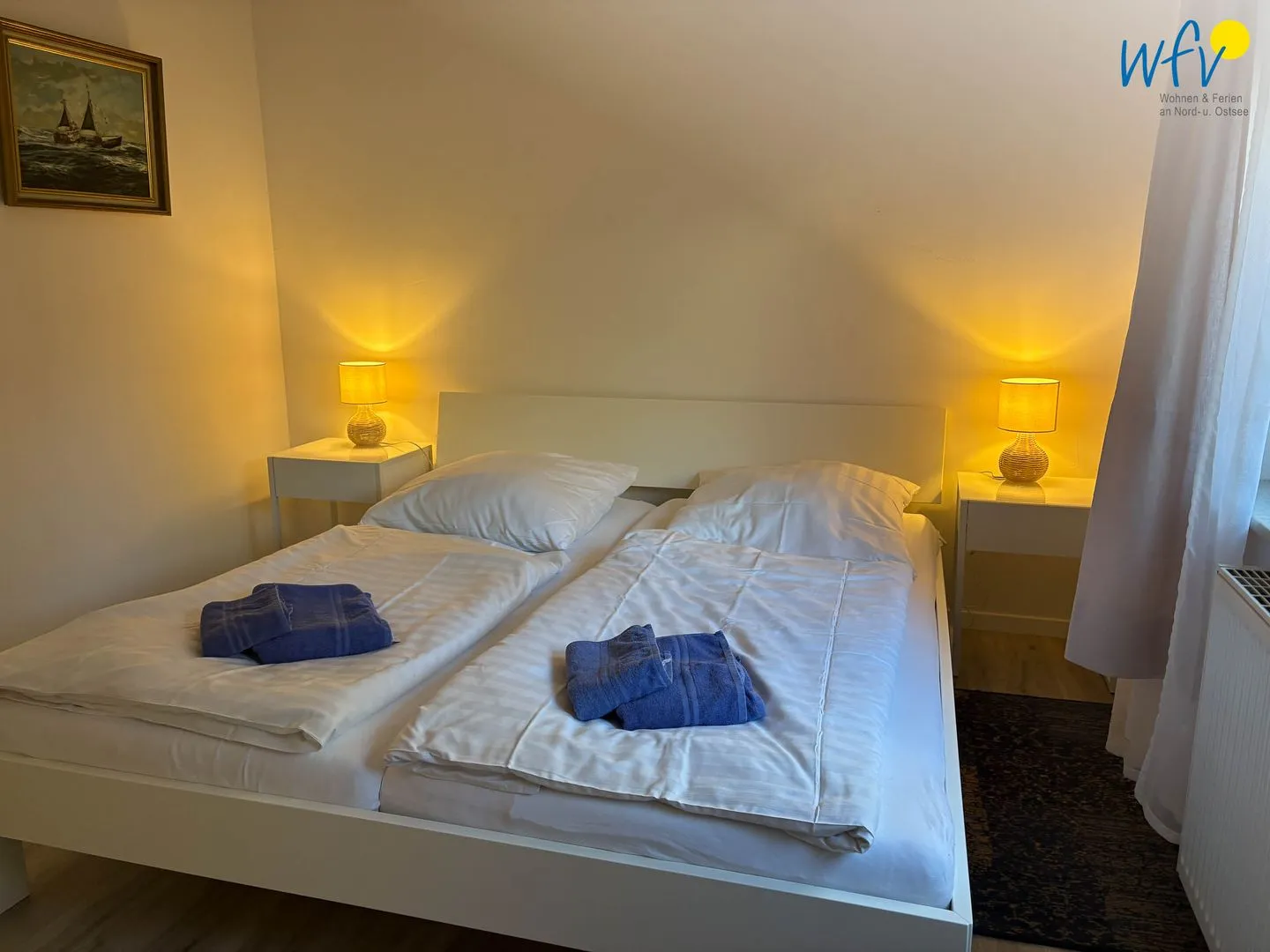 Villa Düna Ferienwohnung 2 Wangerooge - Schlafzimmer