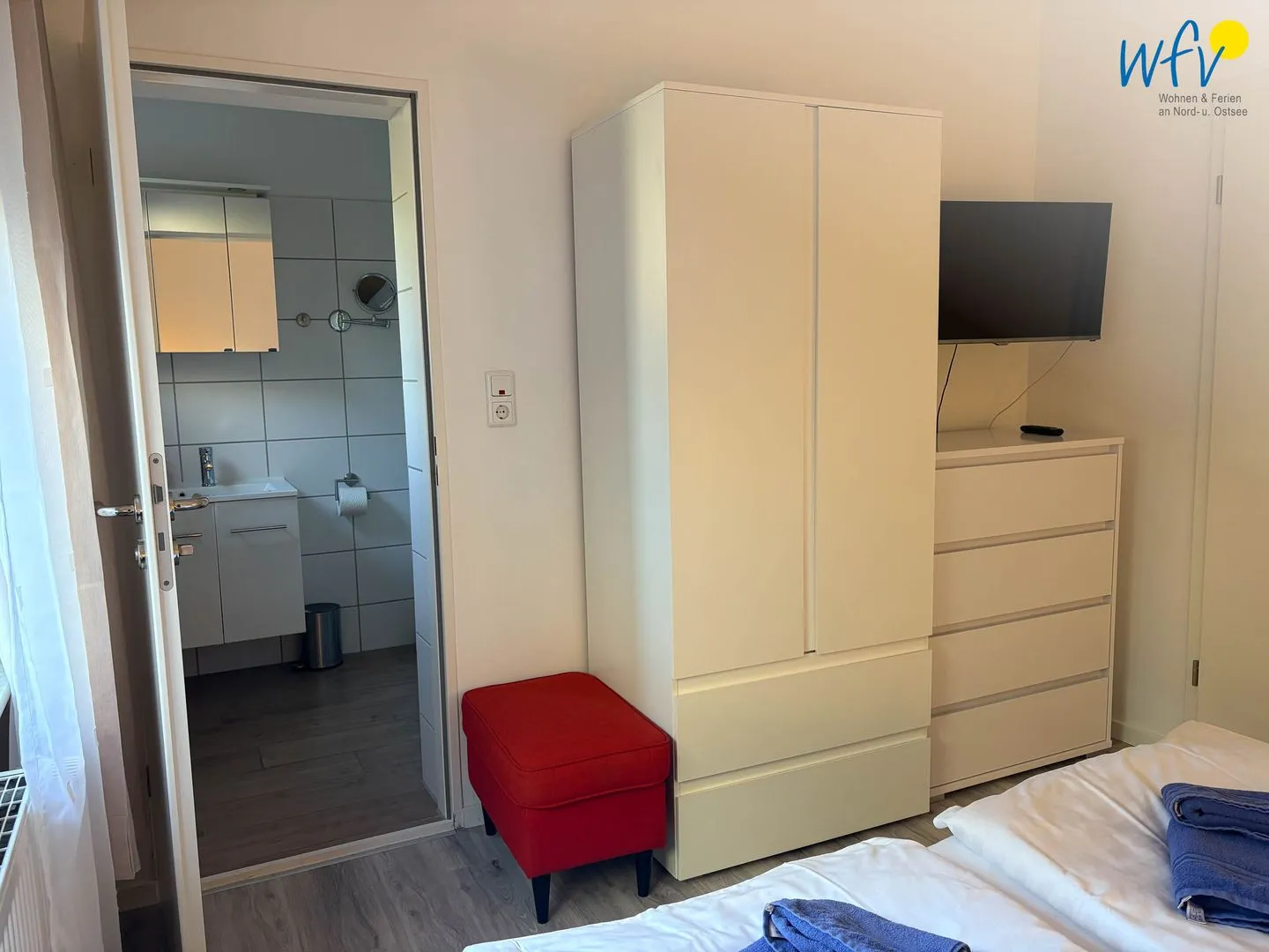 Villa Düna Ferienwohnung 2 Wangerooge - Schlafzimmer