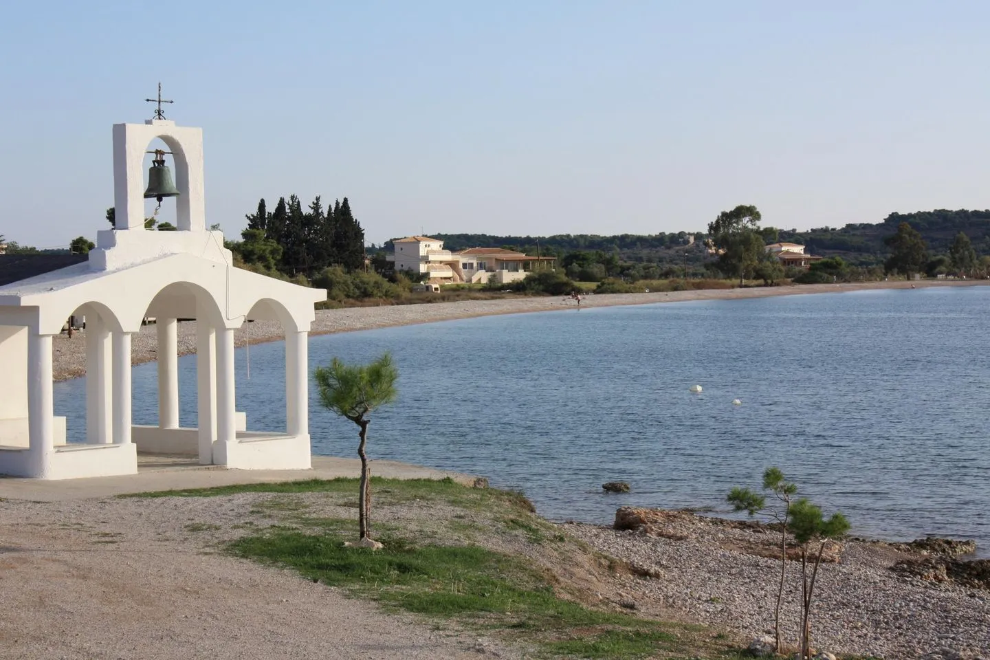 Salanti Bucht in der Argolis mit Meerblick und Strand