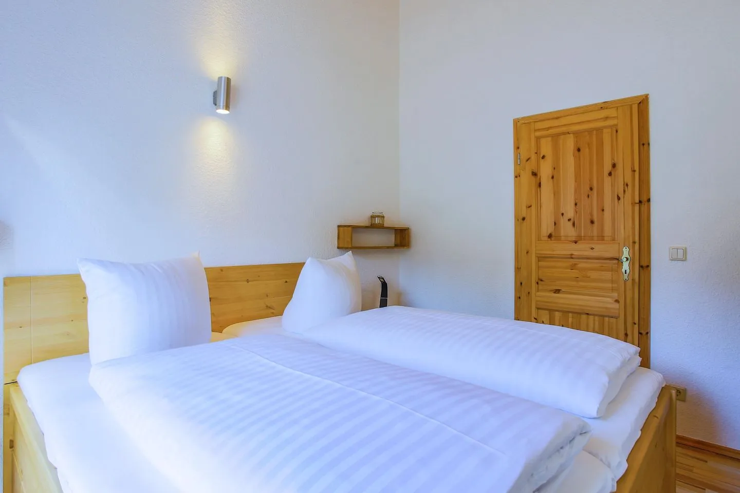 MöwenKieker Silz - Ferienhaus MöwenKieker Blick in das Schlafzimmer
