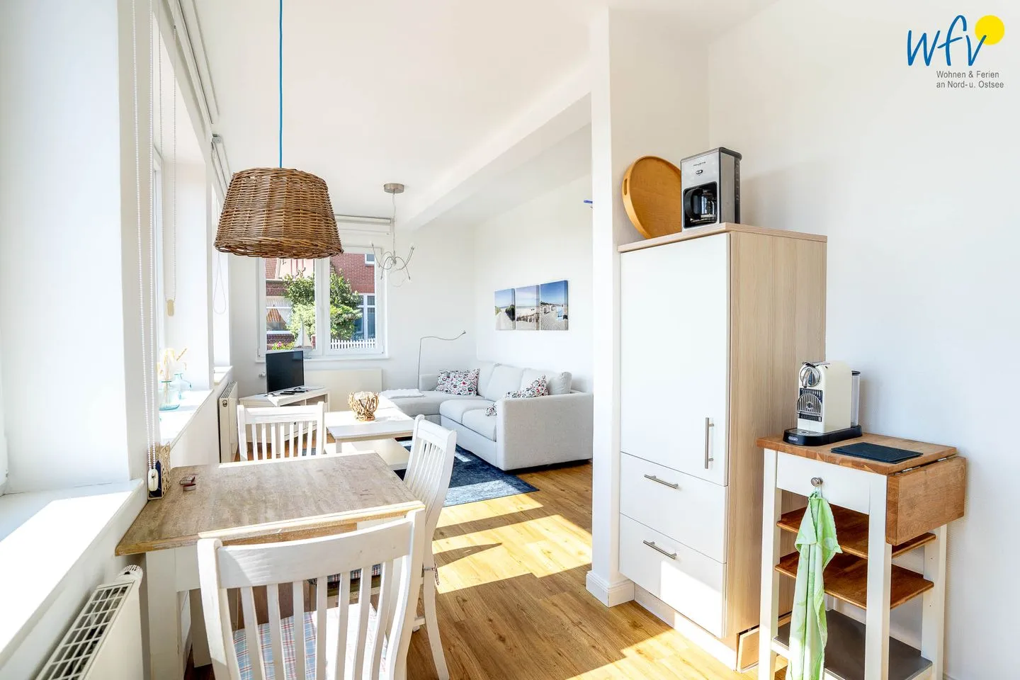Haus Süderoog Ferienwohnung Vördör Juist - Wohnzimmer