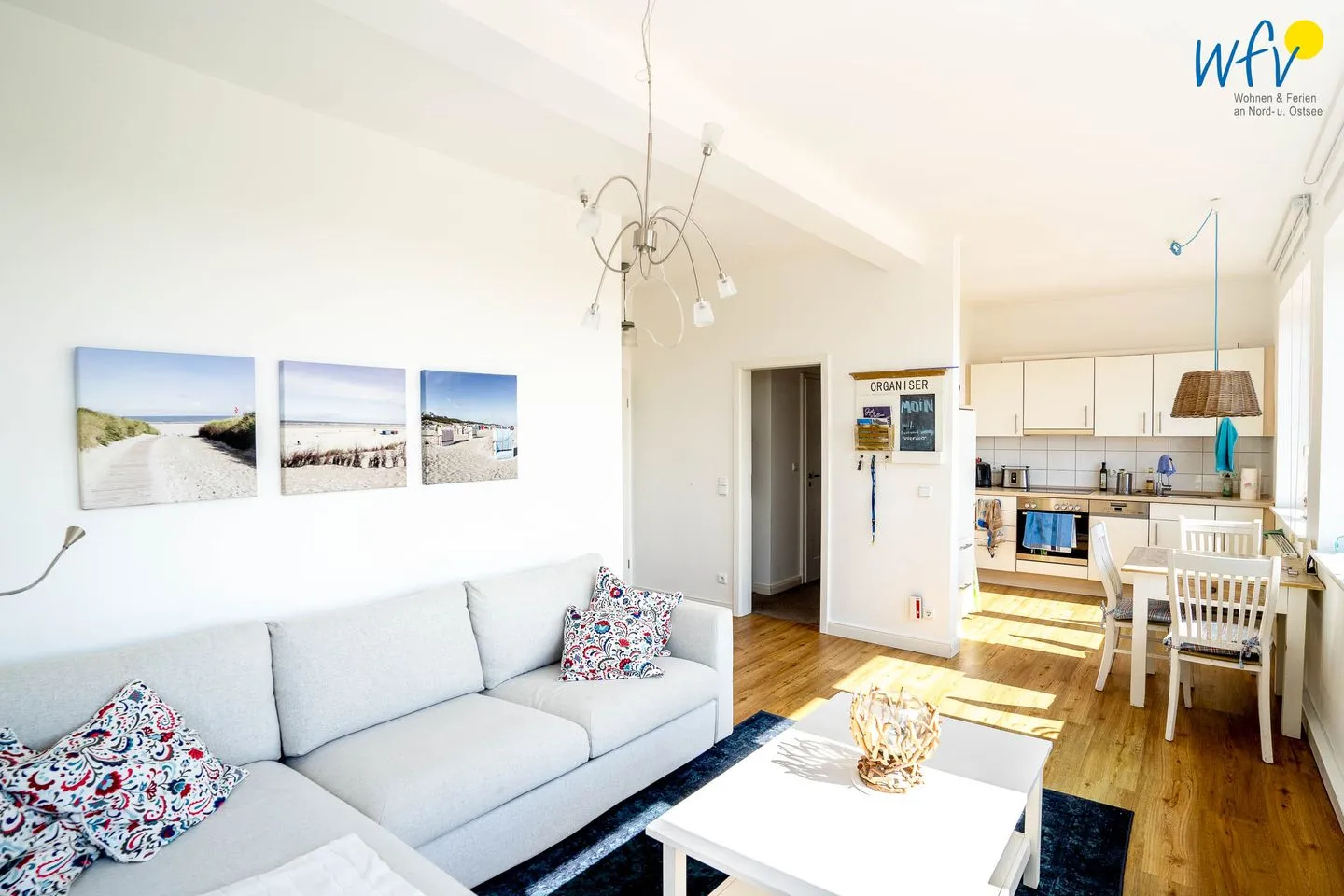 Haus Süderoog Ferienwohnung Vördör Juist - Wohnzimmer