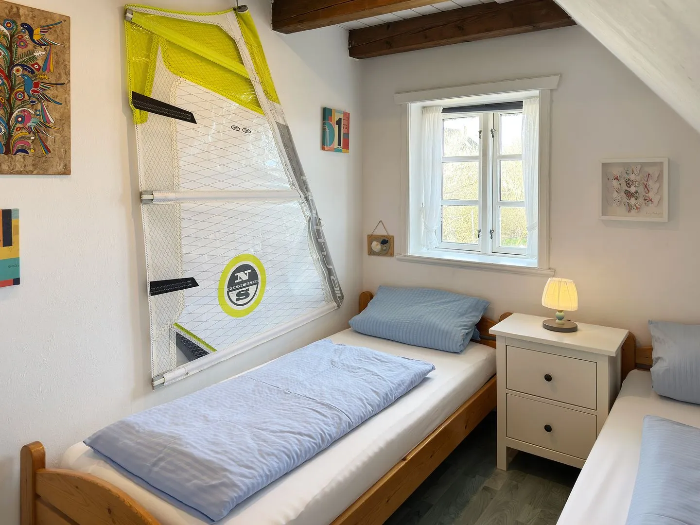 Hüs Sanskiin Ferienwohnung *Goodshenk* Süddorf auf Amrum - Schlafzimmer