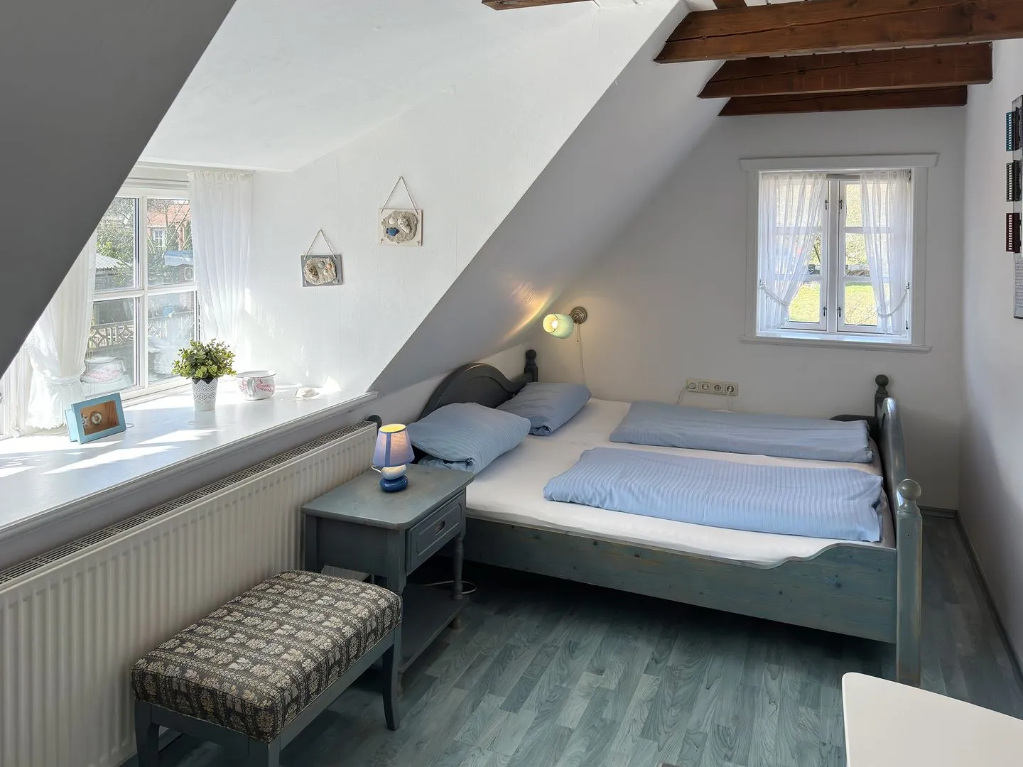 Hüs Sanskiin Ferienwohnung *Goodshenk* Süddorf auf Amrum - Schlafzimmer