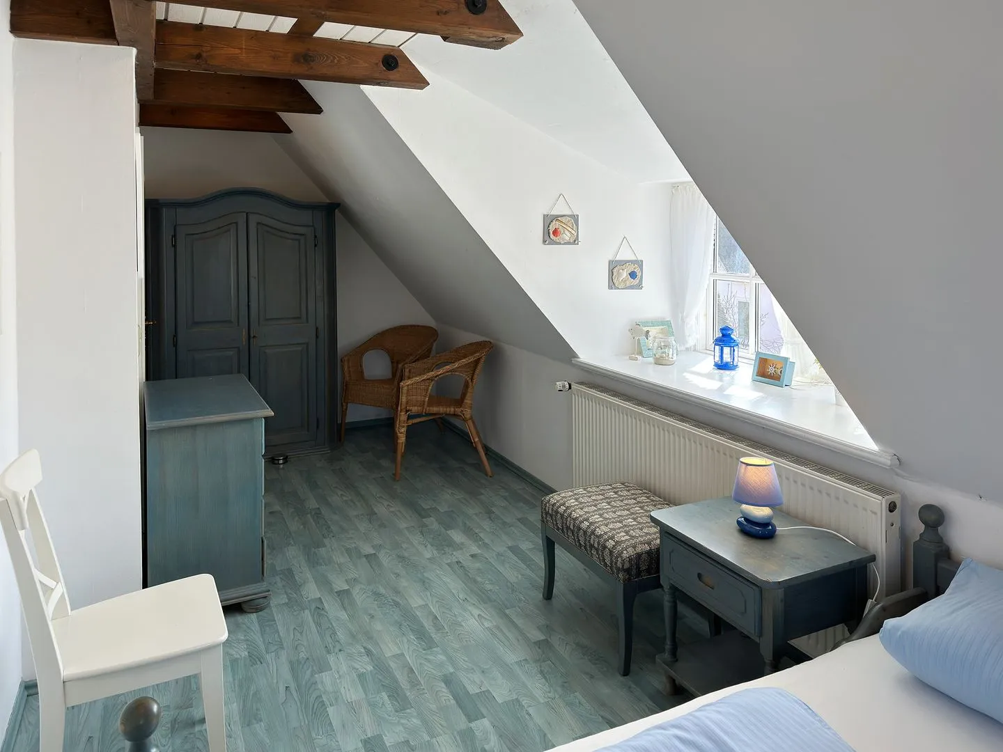 Hüs Sanskiin Ferienwohnung *Goodshenk* Süddorf auf Amrum - Schlafzimmer