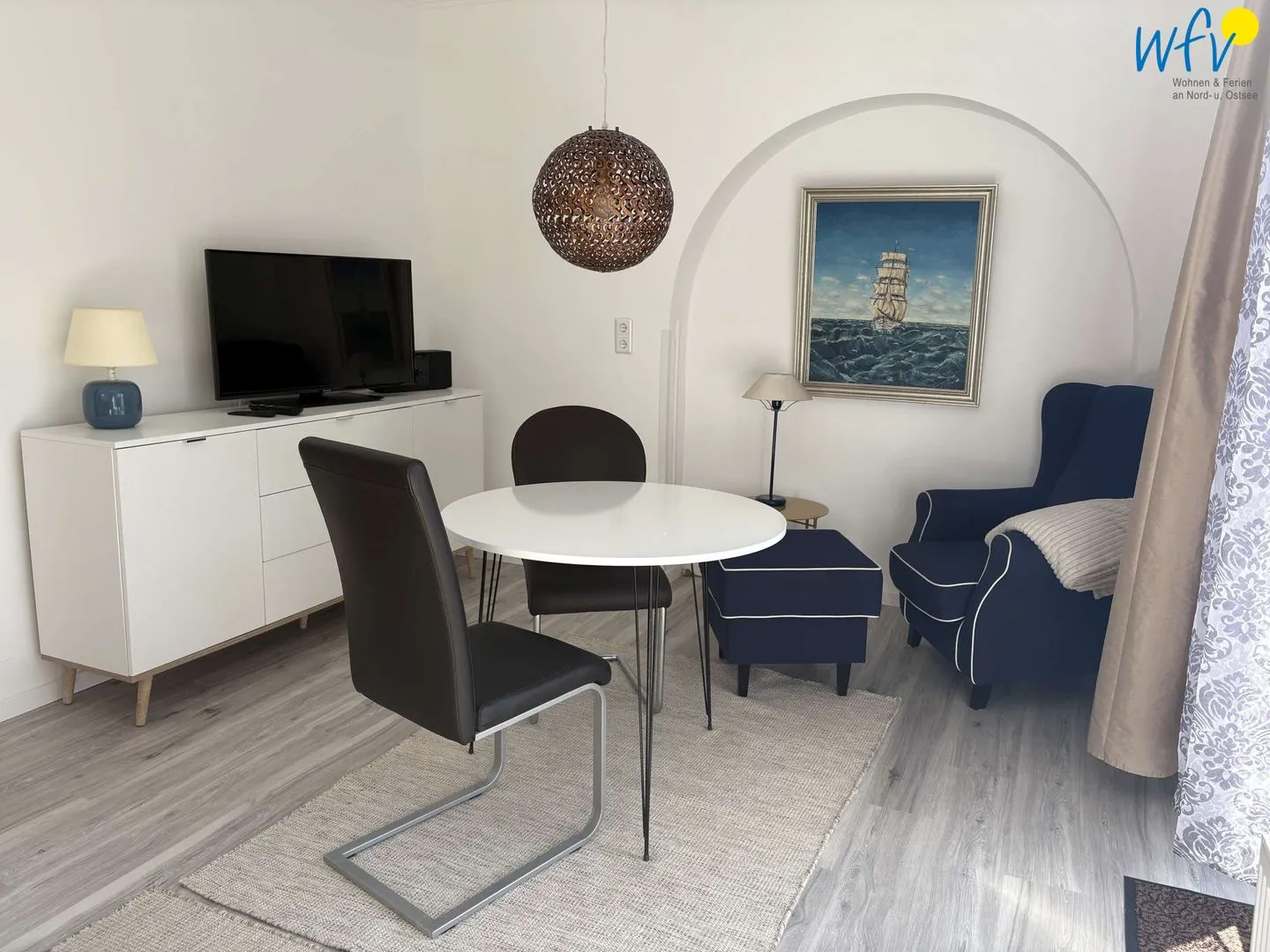 Villa Düna Ferienwohnung 2 Wangerooge - Wohnzimmer