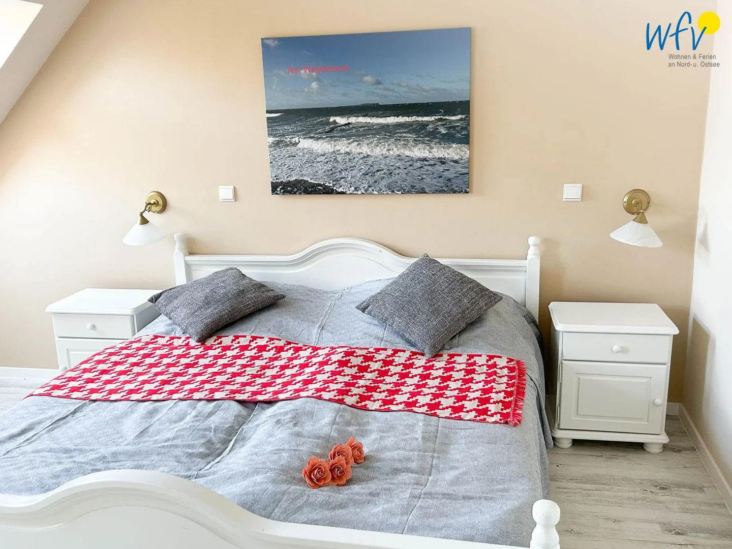 Haus Windland Ferienwohnung Boddenblick Rügen - Dranske - Schlafzimmer