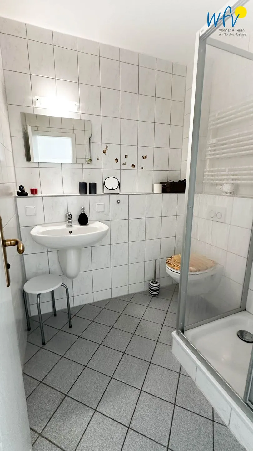 Haus Windland Ferienwohnung Boddenblick Rügen - Dranske - Badezimmer