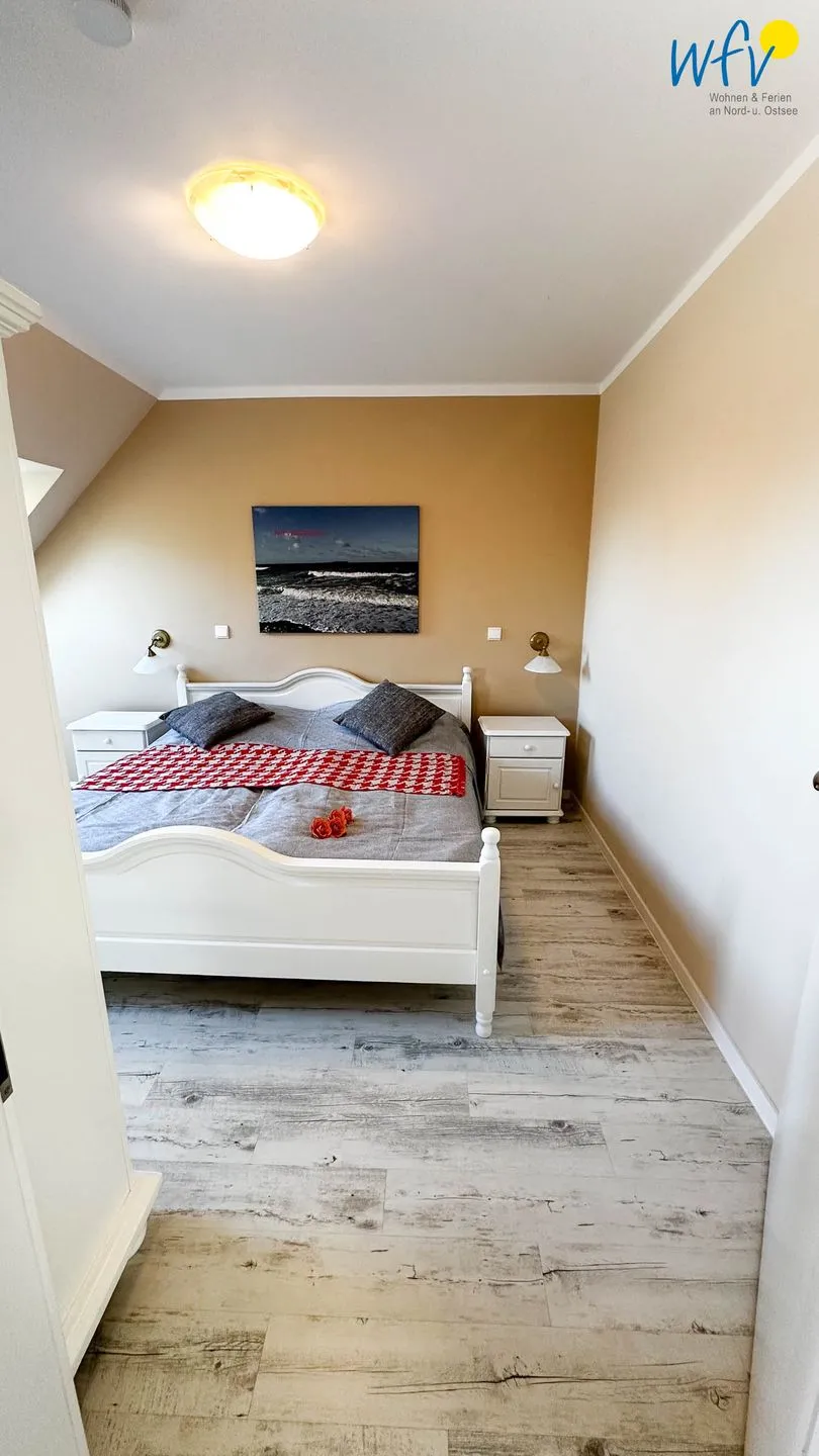 Haus Windland Ferienwohnung Boddenblick Rügen - Dranske - Schlafzimmer