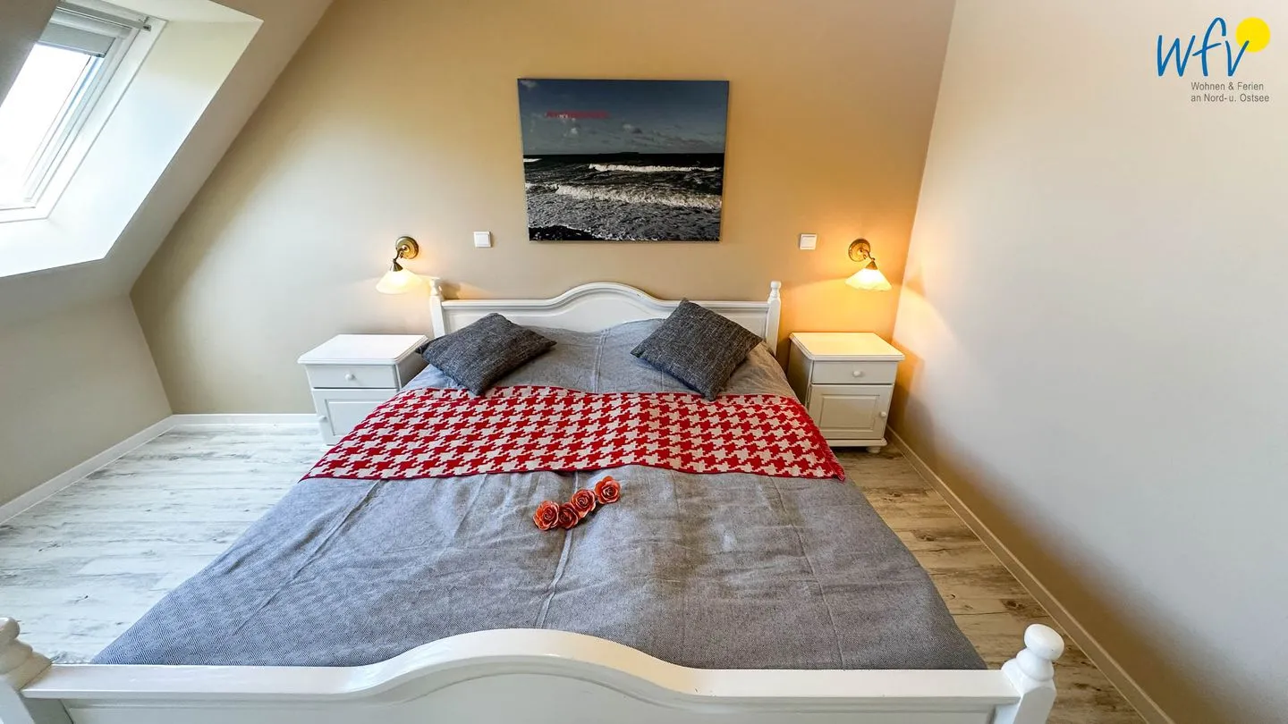 Haus Windland Ferienwohnung Boddenblick Rügen - Dranske - Schlafzimmer