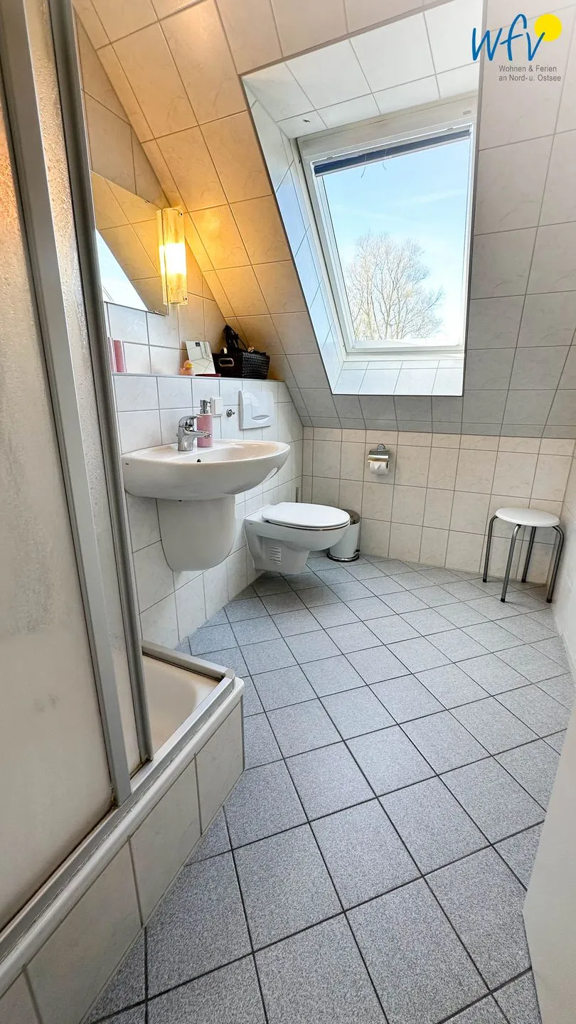 Haus Windland Ferienwohnung Boddenblick Rügen - Dranske - Badezimmer