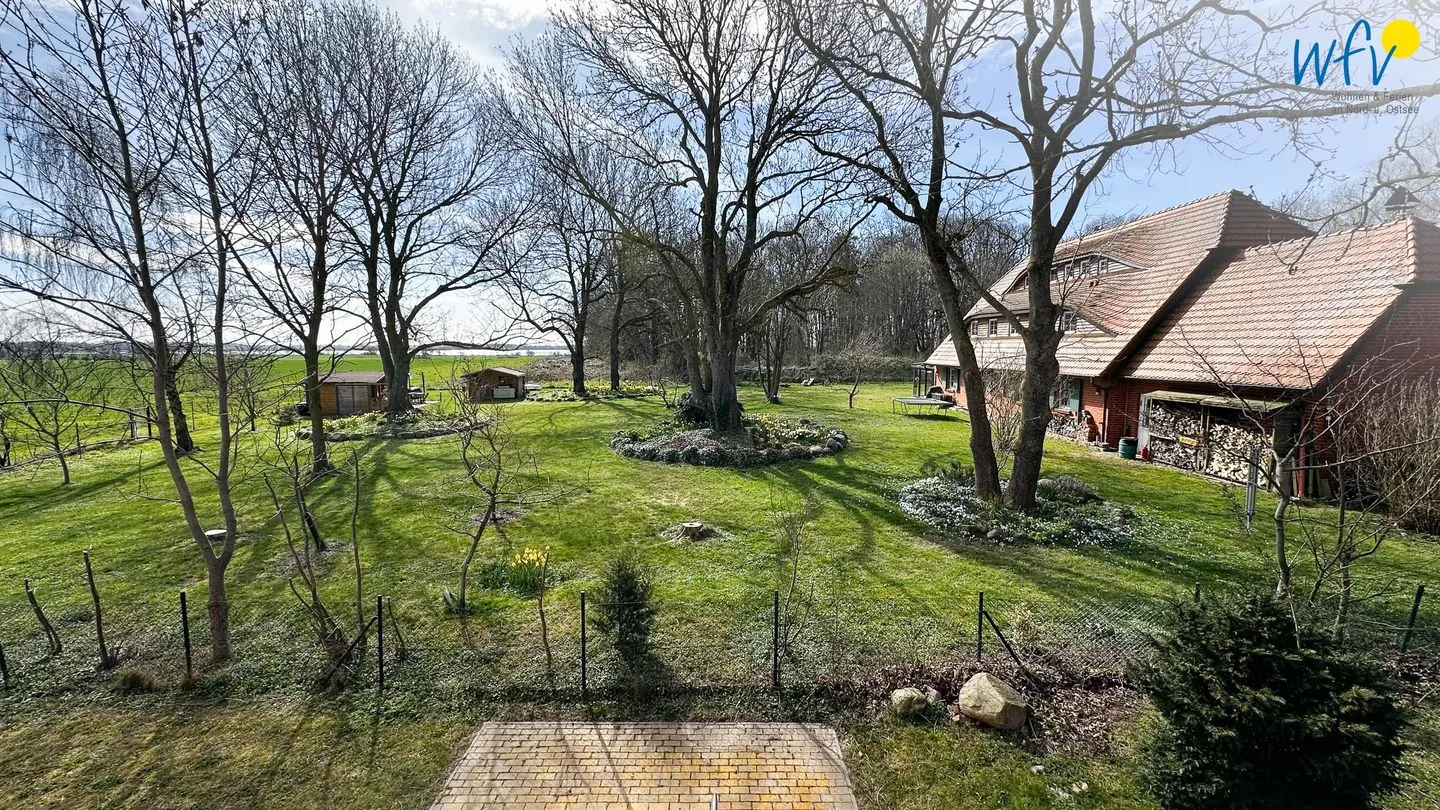 Haus Windland Ferienwohnung Boddenblick Rügen - Dranske - Meerblick