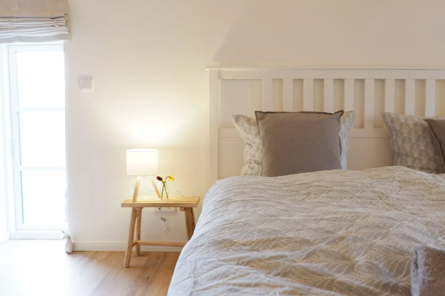 Ferienwohnung Hanna im Reethus Mühlenlund Steinbergkirche - Schlafzimmer