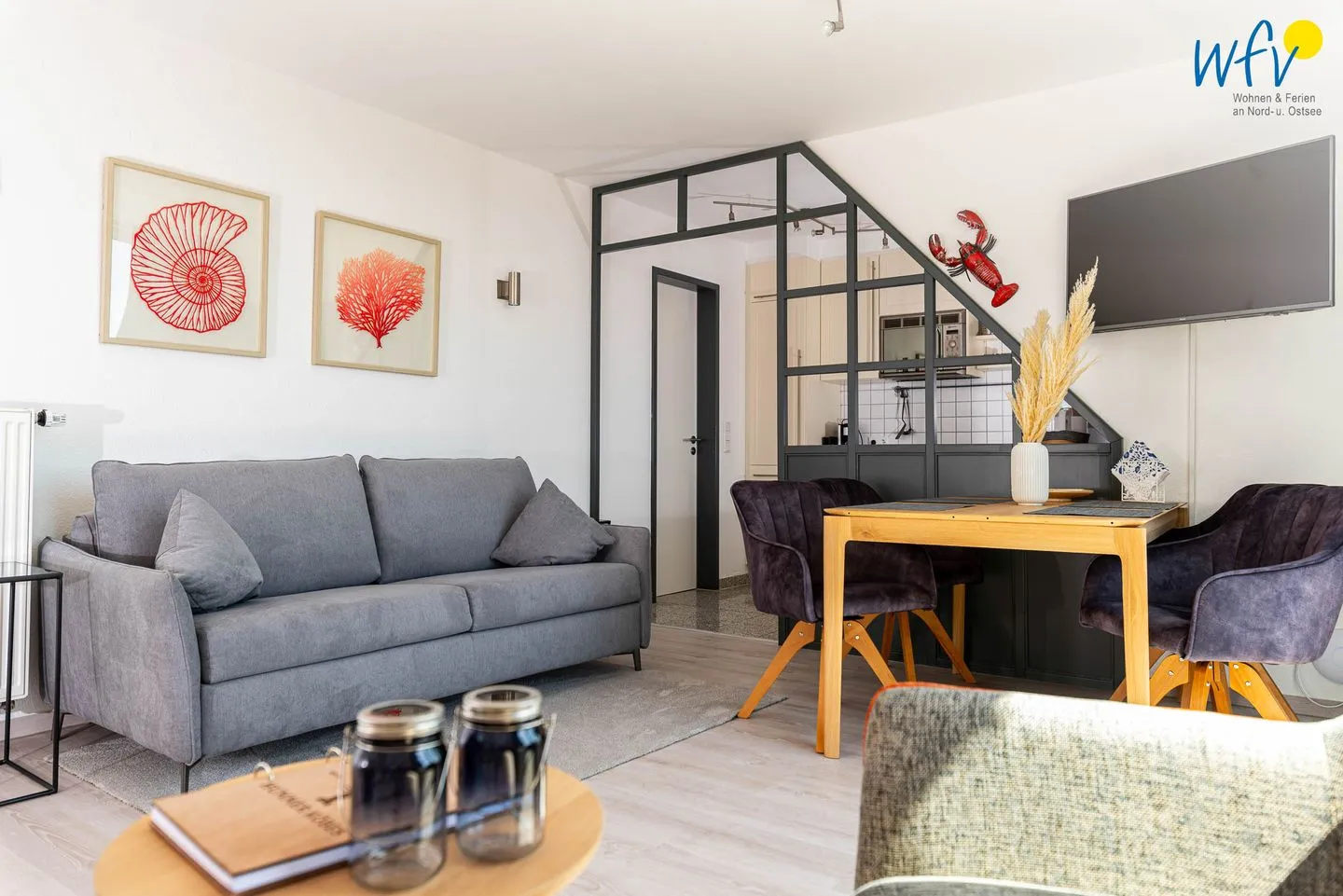 Haus Hummer Köbes Ferienwohnung Hummer Juist - Wohnzimmer