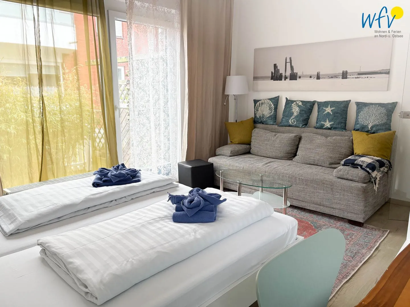 Villa Düna Ferienwohnung 1 Wangerooge - Schlafzimmer