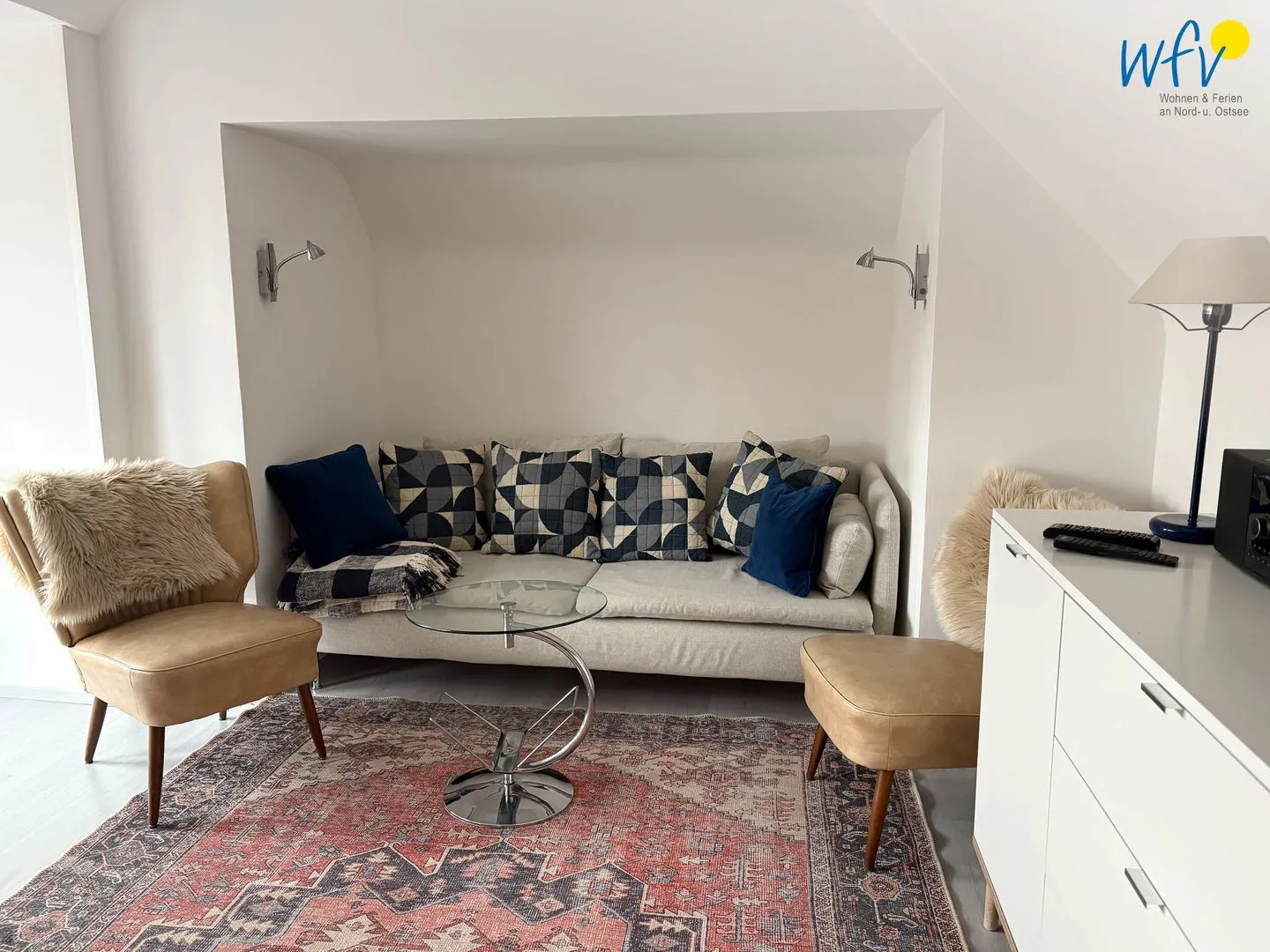 Villa Düna Ferienwohnung 4 Wangerooge - Wohnzimmer