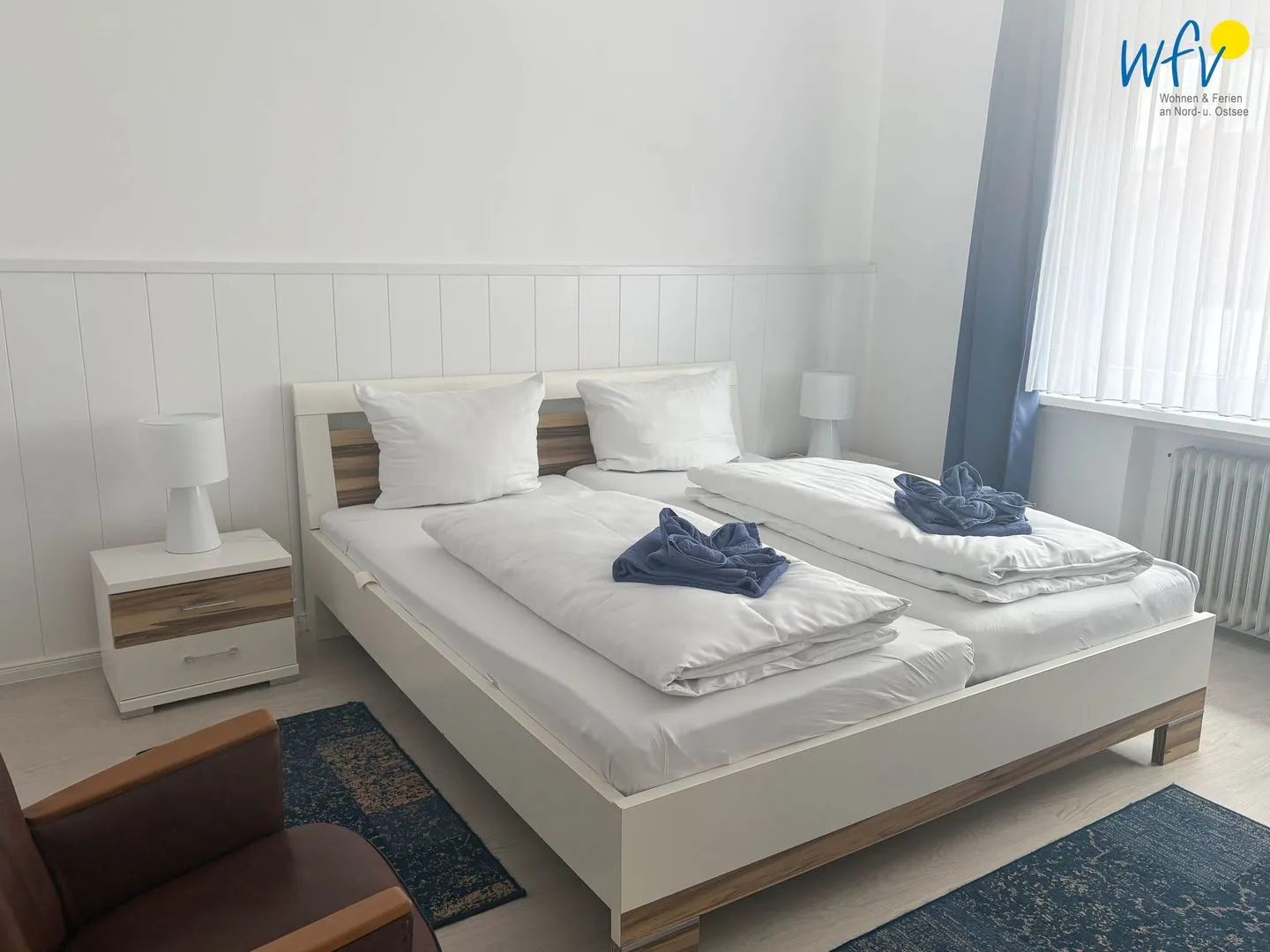 Villa Düna Ferienwohnung 5 Wangerooge - Schlafzimmer
