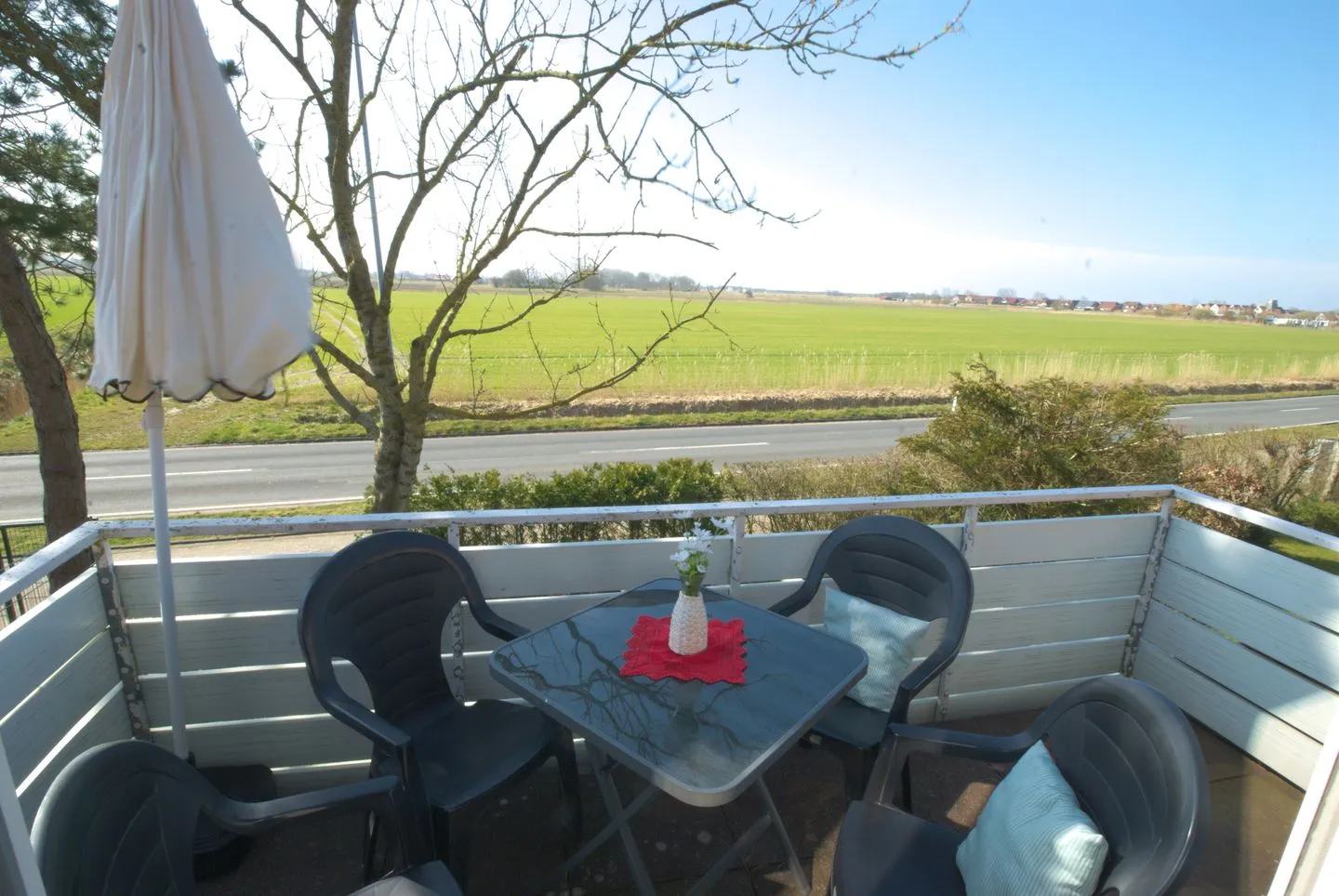 Ferienwohnung Robbe Norddeich - Balkon