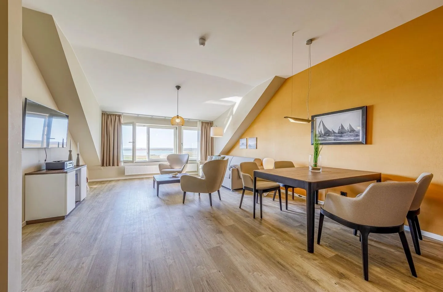 Dünenidylle Wustrow - Wohnzimmer