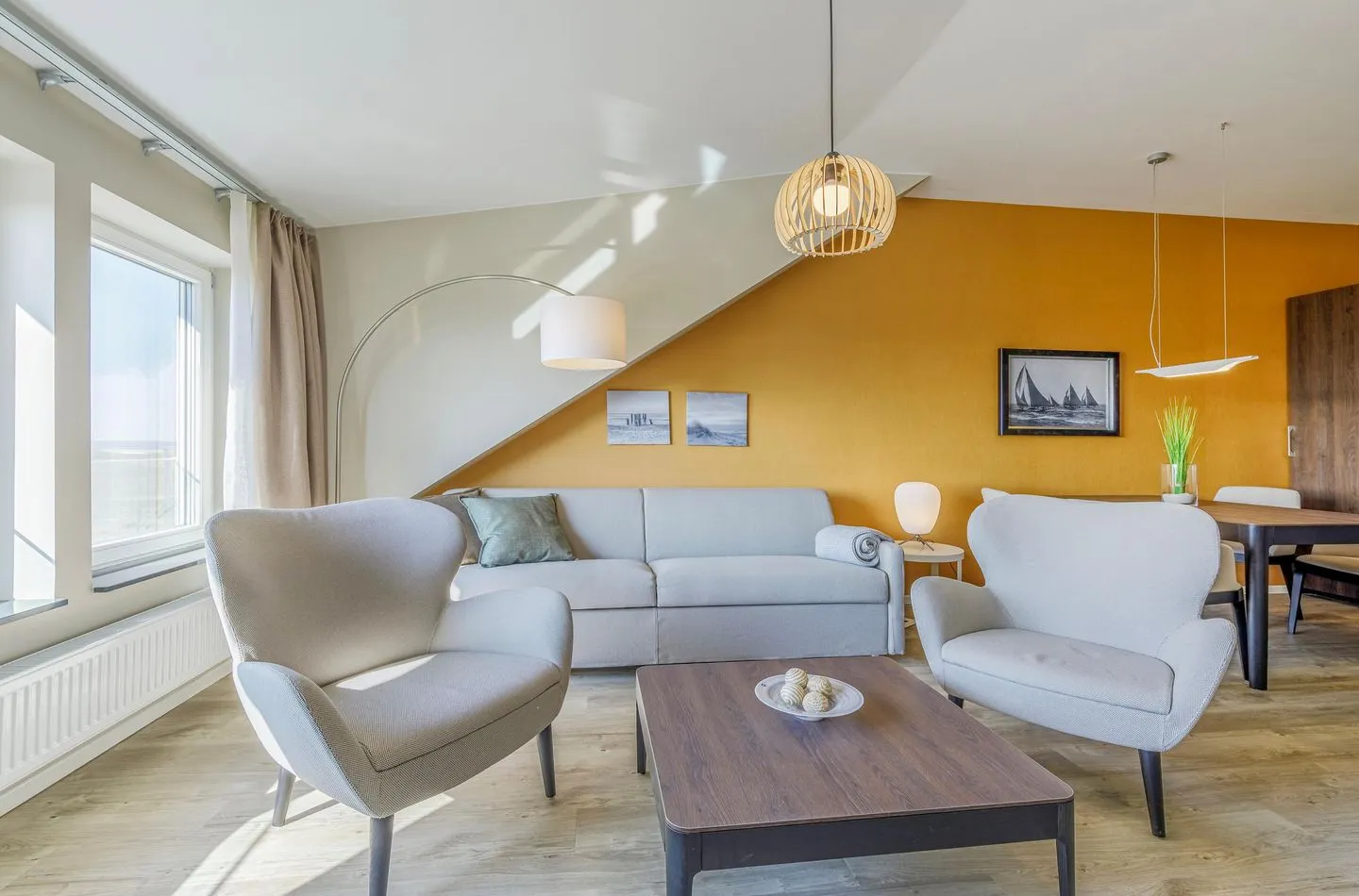 Dünenidylle Wustrow - Wohnzimmer