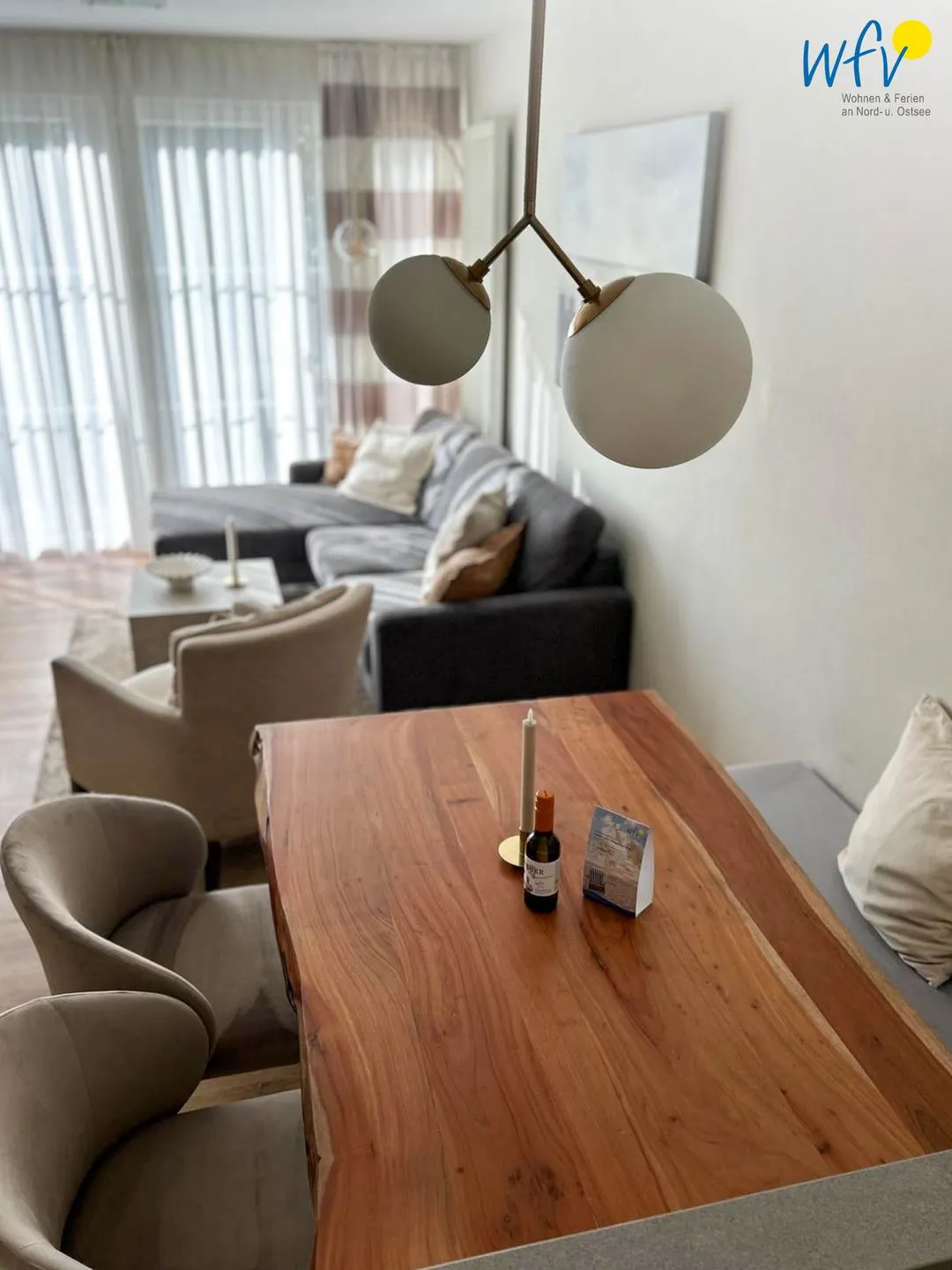Villa Verdi Ferienwohnung 1 Wangerooge - Wohnzimmer