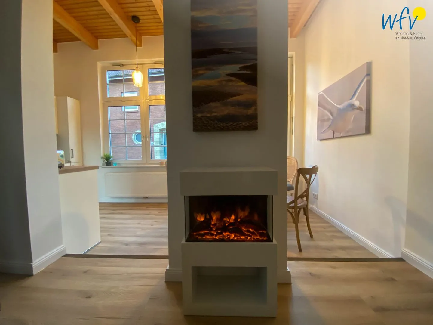 Haus Delphin Ferienwohnung 3 Borkum - Wohnzimmer