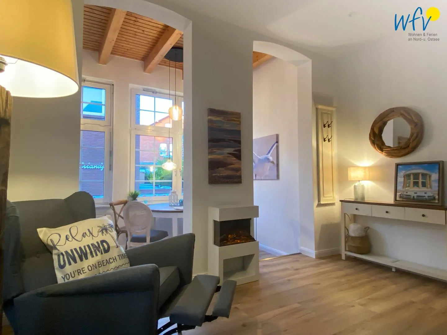 Haus Delphin Ferienwohnung 3 Borkum - Wohnzimmer
