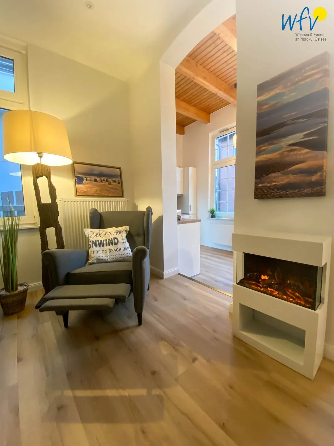 Haus Delphin Ferienwohnung 3 Borkum - Wohnzimmer