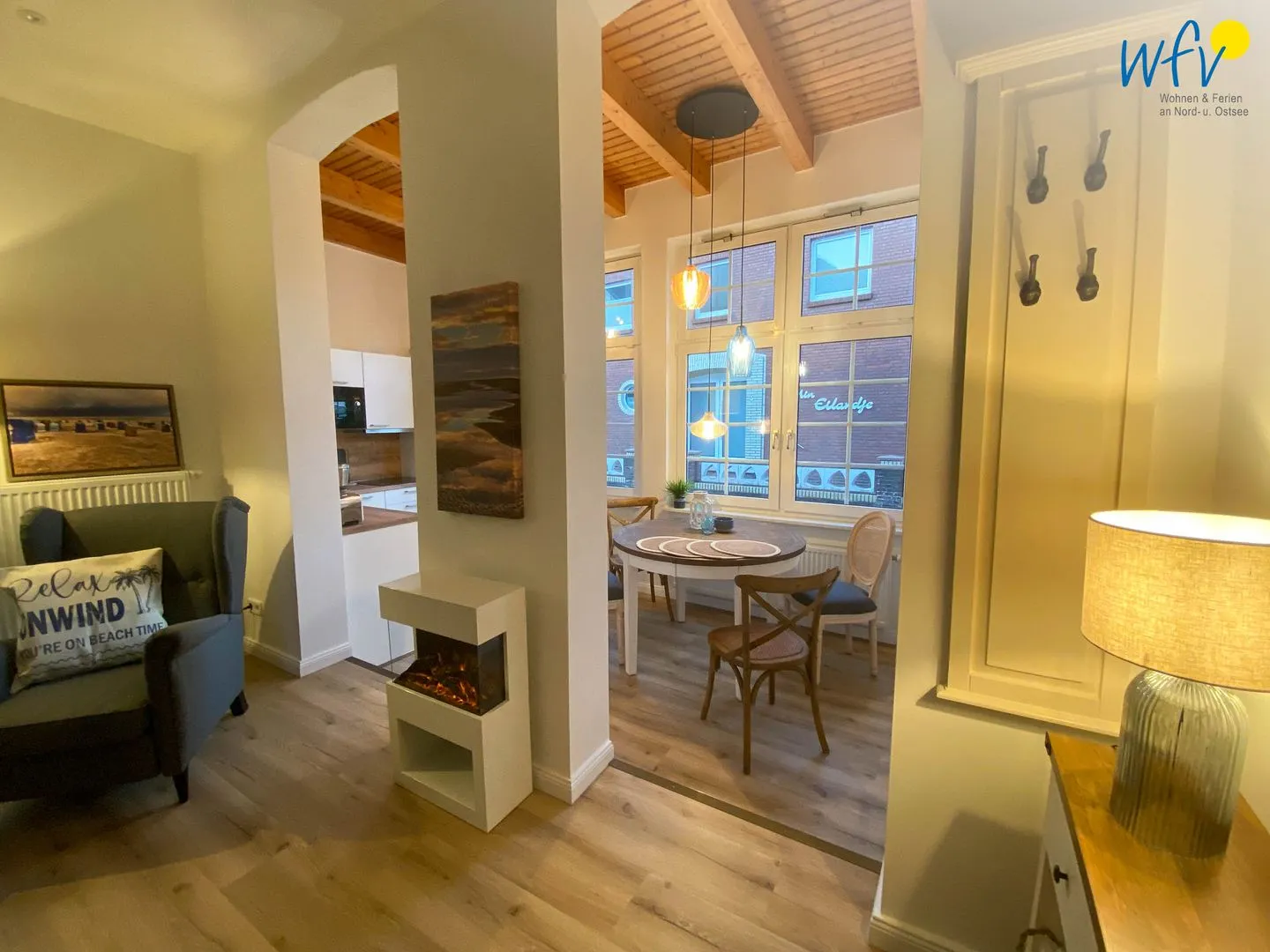 Haus Delphin Ferienwohnung 3 Borkum - Wohnzimmer