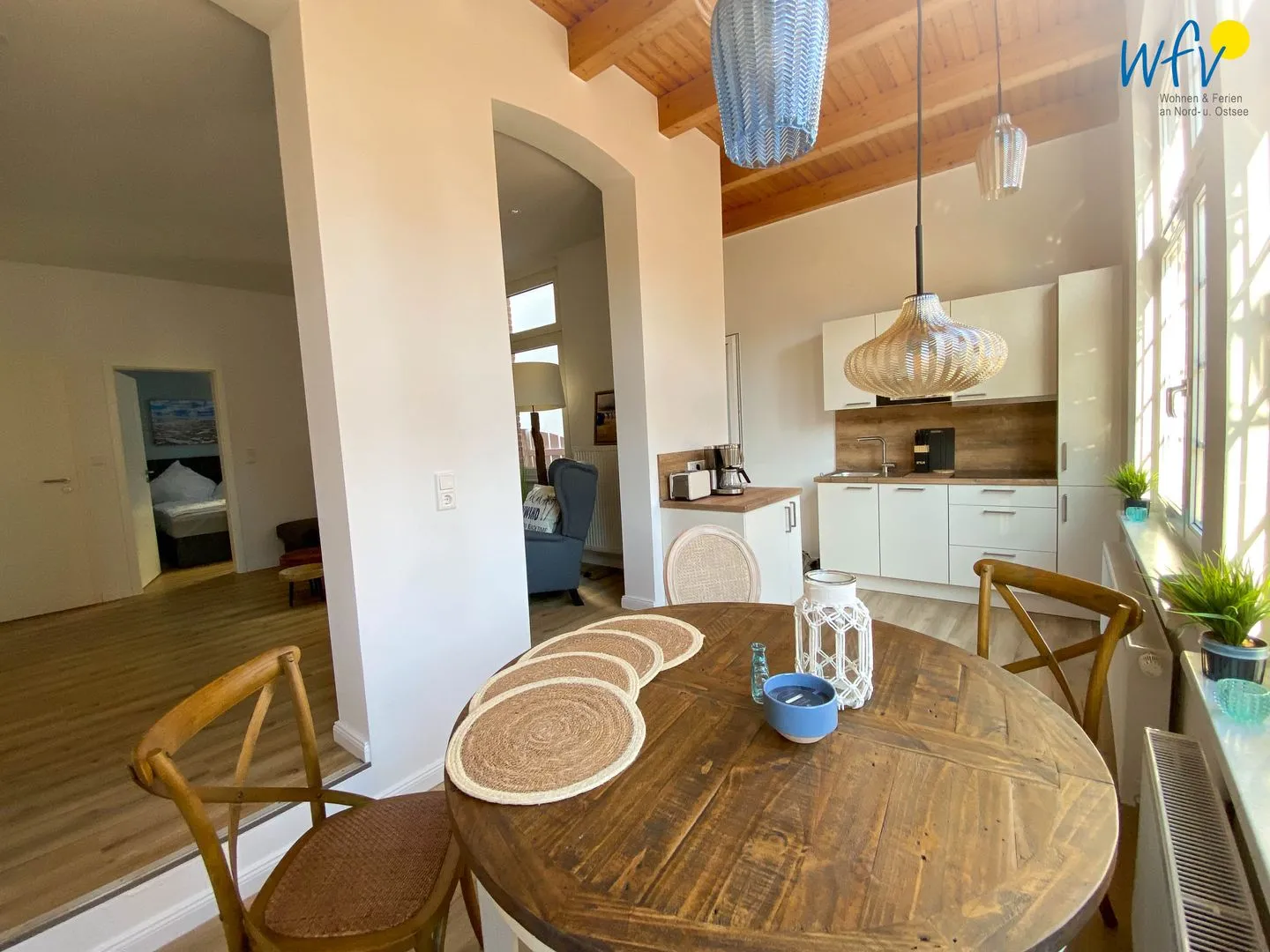 Haus Delphin Ferienwohnung 3 Borkum - Küche / Küchenzeile