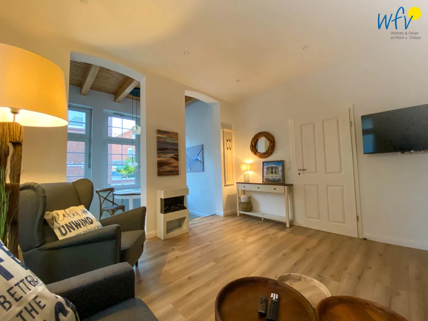 Haus Delphin Ferienwohnung 3 Borkum - Wohnzimmer