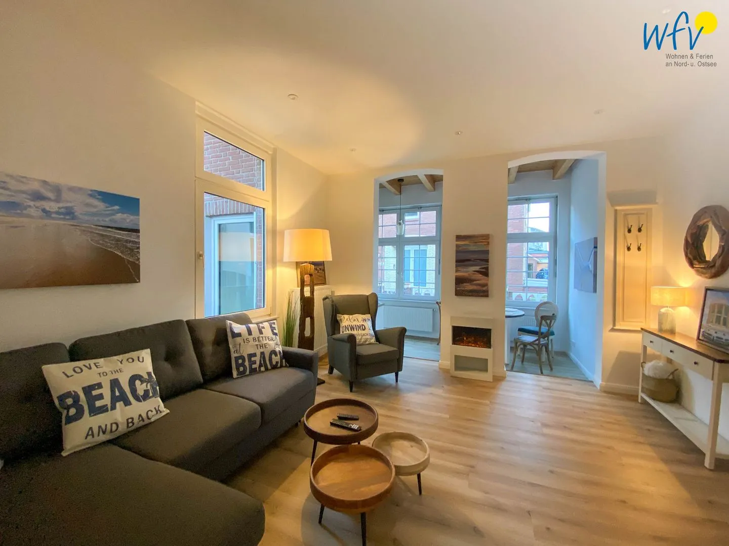 Haus Delphin Ferienwohnung 3 Borkum - Wohnzimmer