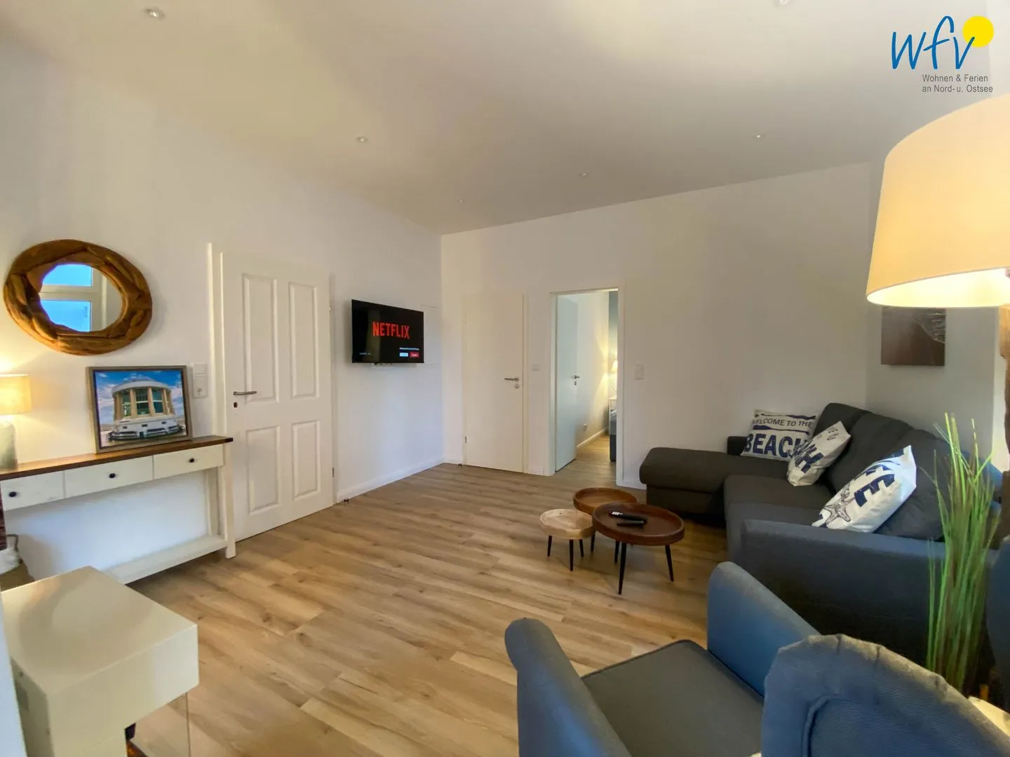 Haus Delphin Ferienwohnung 3 Borkum - Wohnzimmer