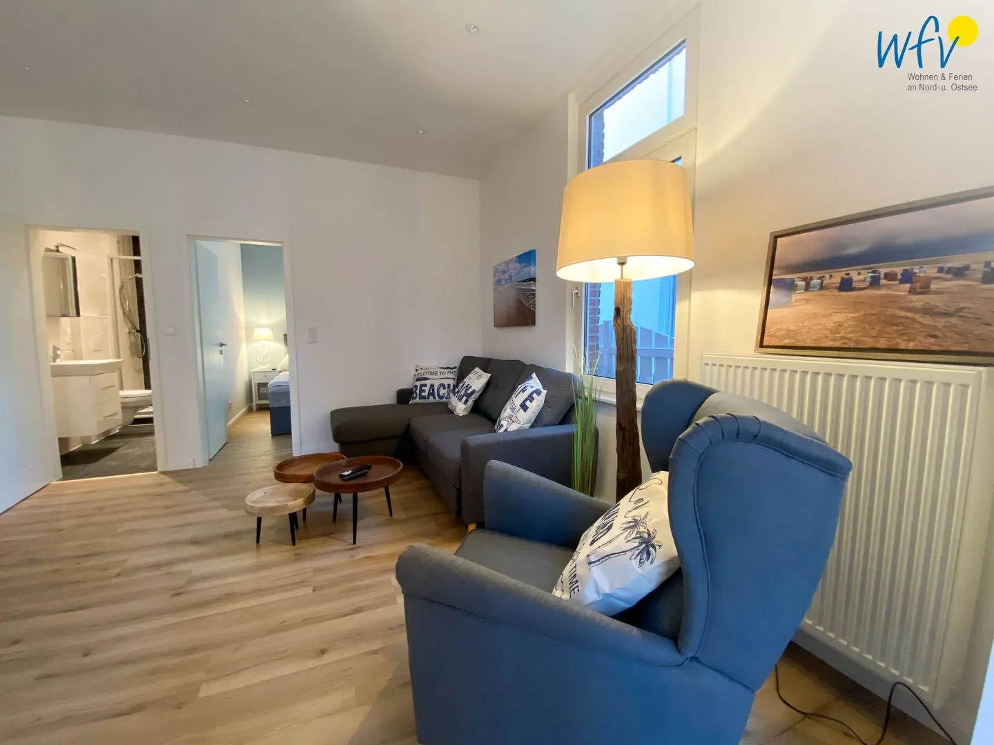 Haus Delphin Ferienwohnung 3 Borkum - Wohnzimmer