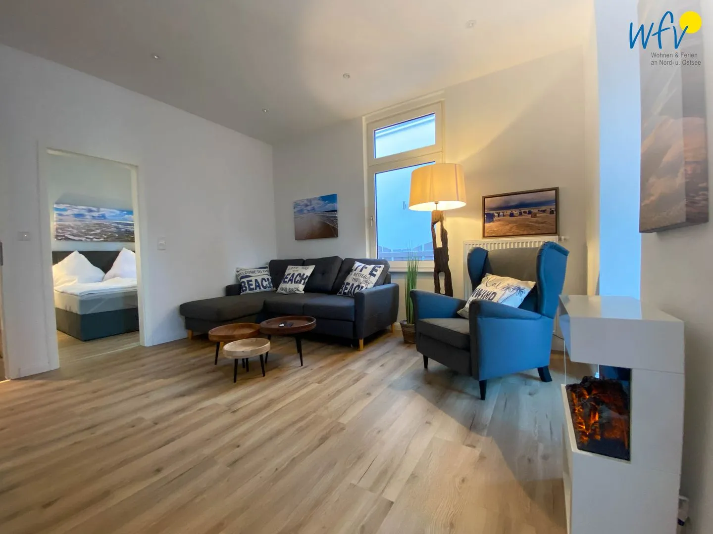 Haus Delphin Ferienwohnung 3 Borkum - Wohnzimmer