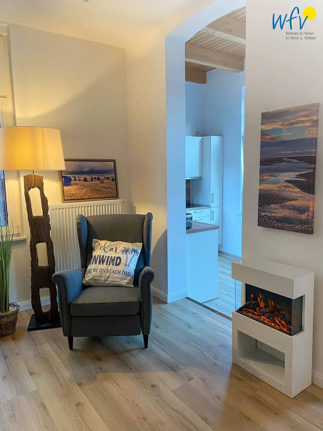 Haus Delphin Ferienwohnung 3 Borkum - Wohnzimmer