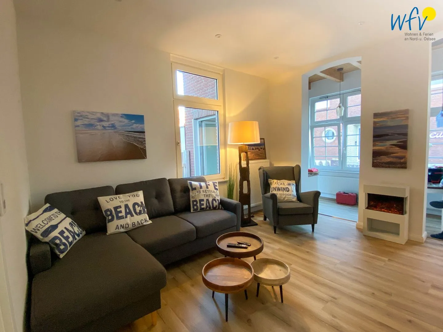 Haus Delphin Ferienwohnung 3 Borkum - Wohnzimmer