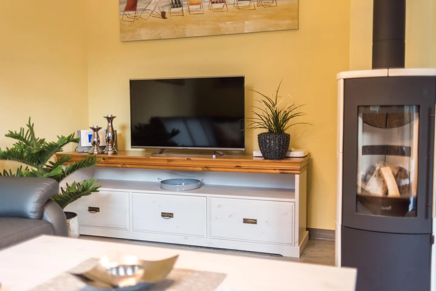 Ferienhaus - Deichweg 10 Ostseeheilbad Zingst - TV und Kaminofen